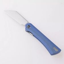 Shieldon Rain Folding Knife Denim Blue Micarta Handle 154CM Wharncliffe MP01A picture