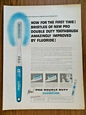 1961 Pro Double Duty Toothbrush with Fluoride Ad picture