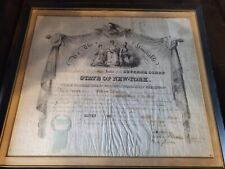 1848 NY Attorney License Certificate Original (Important Wisconsin Pioneer ) picture