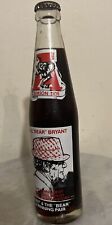 1981 Coca Cola Alabama Paul Bear Bryant 315 Bottle W/FULL ELEPHANT TAIL RARE picture