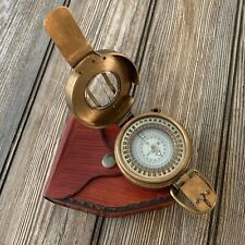 Vintage Stanley London Natural Sine Nautical Compass Brass Navigation Tool Works picture