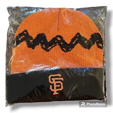 NEW - Peanuts Charlie Brown x SF Giants Collaberation Beanie Cap 2019 BLK Orange picture