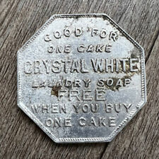 Vintage Chicago Advertising Palmolive Peet Octagon Token Free Crystal White Soap picture