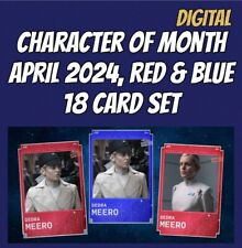 COTM Character of Month DEDRA MEERO Red/Blue 18 Card Set Topps Star Wars Trader picture