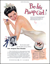 1943 Alberto Vargas Pinup Girl art Jergens Face Powder vintage print ad L6 picture