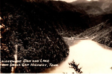 Cline RPPC Calderwood Dam & Lake Deals Gap Highway Tennessee Postcard I-J-51 picture