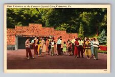 Kutztown PA-Pennsylvania, Famous Crystal Cave, Visitors Antique Vintage Postcard picture