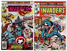 INVADERS (Marvel 1975 series) 15 (9.4) and 16 (9.0) **SHIP SAVE TWO-FER** picture