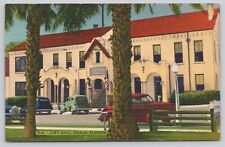 City Hall Ocala Florida 1940s Linen Vintage Postcard picture