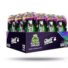 GHOST Electric Limeade Energy Drink EDC 2024 12-Pk Cans Glow-In-The-Dark No Case picture