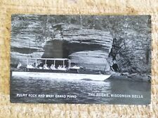 PULPIT ROCK & BABY GRAND PIANO,WIS DELLS.REAL PHOTO POSTCARD RPPC*B19 picture