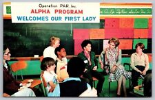 Pinellas Park Florida Nancy Reagan First Lady Schoolhouse Chrome Postcard picture