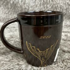 2012 Starbucks Coffee Mug Tea Cup Gold Mermaid Siren Anniversary picture
