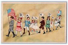 1916 Students Childrens Rally Day Morrison Illinois IL Posted Antique Postcard picture