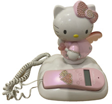 Hello Kitty Flash Telephone KT-2012 Light Up Land Line Phone Sanrio Bedazzle Bow picture