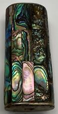 Vintage Abalone Lighter Holder Case Handmade in Mexico,Collectors item, Unique, picture