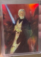 1996 Topps Star Wars Finest Refractor Obi-Wan Kenobi #37 picture