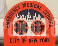 NYS NY NYC New York City OFFICIAL Emergency Medical Service Decal Sticker picture