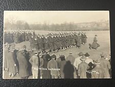 RPPC 315TH REG ON PARADE CAMP MEADE WW1 US MILITARY REGIMENT ARMY picture
