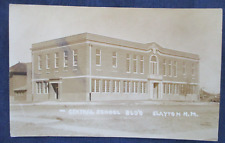 RP Clayton New Mexico Central School Postcard 1928 Cancel picture