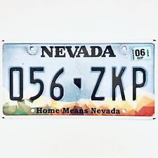 2020 United States Nevada Home Means Nevada Passenger License Plate 056 ZKP picture