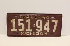 vintage 1944 michigan license plate picture