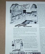 1953 print ad -Tracy Kitchens little girl Edgewater Steel Pittsburgh advertising picture