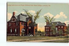 Old Postcard Hedge Laboratory and Roger Williams Hall Bates College Lewiston ME picture