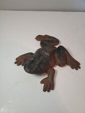 Antique Cast Iron Toad Frog Figure Paper Weight Door Stop 4.25lbs 7.5