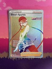 Pokemon Card Elesa's Sparkle 275/264 Rainbow Rare Fusion Strike Near Mint picture