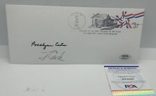 Jimmy Carter & Rosalynn Signed Plains Georgia First Day Cover POTUS PSA/DNA COA picture
