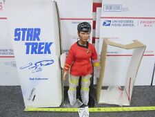 Hamilton Collection Star Trek Uhura Doll with signed Nichelle Nichols autograph picture