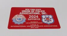 NYPD Collectible 2024 New York State Police Department Union Card & Sticker MINT picture