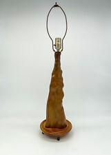 Vintage MCM Mid-Century Modern Cypress Knee Table Lamp picture