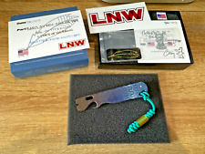 Lynch NW x Barclay EDC Pry Bar Lines Of Hezron Splatter Fade Anodized Ultem Bead picture