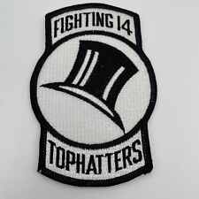 NAVY Patch FIGHTING 14 TOPHATTERS VF14 Strike Fighter Squadron Sew On NEW picture