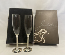 Lenox Jubilee Pearl Champagne Toasting Flutes With Box Brand New Never Used picture