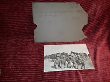 VINTAGE PHOTO FORT BLISS - FOUR MEN/SOLDIERS RIDIN' THE RANGE...'NUFF SAID picture