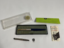 Vintage 1966 Original Parker 45 Convertible Pen With Box & Paperwork USA picture