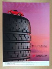 1987 Yokohama A008 Tires Porsche 911 photo vintage print Ad picture