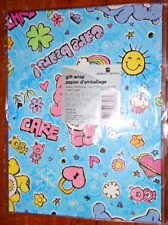 NEW SEALED 1980s/1990s Vintage American Greetings Care Bears Gift Wrap sheet picture