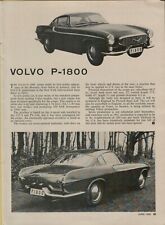 1960 Volvo P-1800 Coupe Article Body Designed in Italy Swedish VINTAGE PRINT AD picture