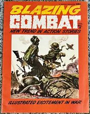 Vintage Blazing Combat #2 (1966 Warren) Frank Frazetta SILVER Age War Comic VG+ picture