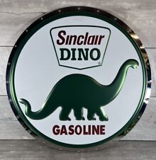 Sinclair Dino Gas Oil Gasoline 22” Metal Sign By Chrome Domz Stainless Steel picture