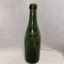 Green ANTIQUE BOTTLE wine Century glass vintage 1880 picture