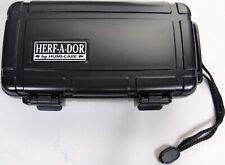 Herf A Dor Humi Care 10 Stick Cigar Travel Caddy Case Humidor Black NEW picture