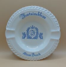 Vintage Harkerware Fontainebleau Hotel Miami Beach Ceramic Ashtray 5” EUC Rare picture
