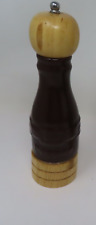 Longaberger Pottery Pepper Grinder Hard to Find Woven Traditions Wood CHOCOLATE picture