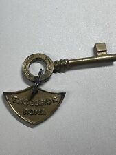 Vintage Brass Hotel Excelsior Roma Italy Room Key Fob Room #459 Solid Large Key picture