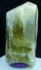 165g Large Nicely Terminated Honey-Yellow Color Scapolite Crystal Rare Gemstone picture